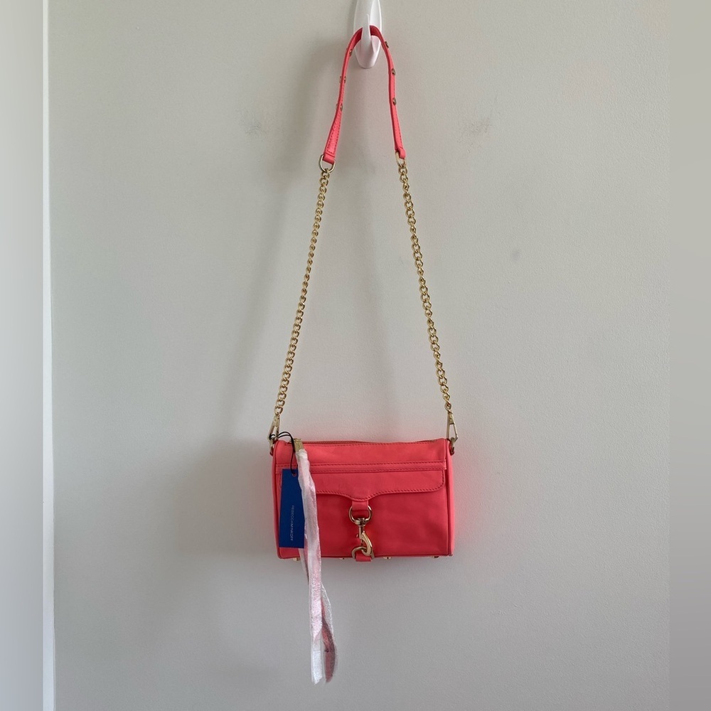 Rebecca Minkoff Mini Mac In Watermelon New With Tag - Picture 1 of 11